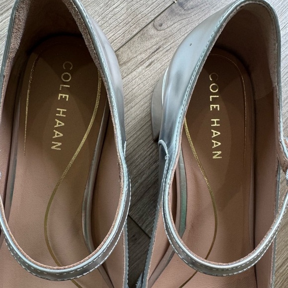 Cole Haan Paxton Maryjane Pump Silver Sz 8.5B new - Picture 6 of 12